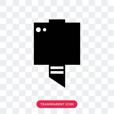 Saydam arka plan üzerinde yazıcı izole yazıcı vektör simgesi 