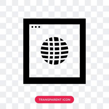 Saydam arka plan üzerinde Interne izole Internet vektör simgesi