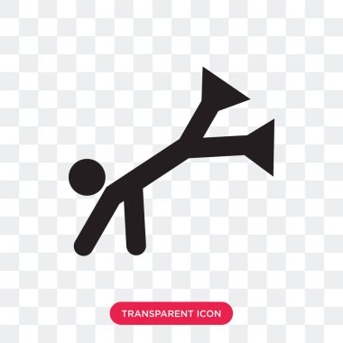 Saydam arka plan üzerinde izole dalış vektör simge lo dalış