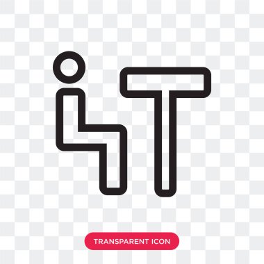 Saydam arka plan üzerinde izole vektör simgesi toplantı, Toplantı 