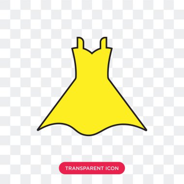 Saydam arka plan üzerinde Brid izole gelin elbise vektör simgesi