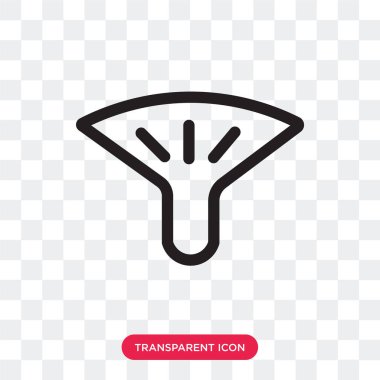 Saydam arka plan üzerinde Fan logo des izole fan vektör simgesi