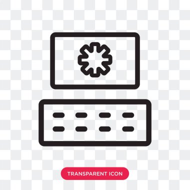 Saydam arka plan üzerinde izole vektör simge kodlama lo kodlama