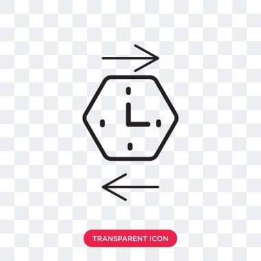 Saydam arka plan üzerinde geçmiş izole geçmiş vektör simgesi 