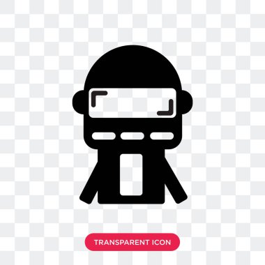 Saydam arka plan üzerinde dokunun logo des izole vektör simgesine dokunun