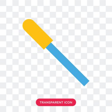 Saydam arka plan üzerinde Magic izole sihirli değnek vektör simgesi