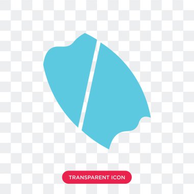 Saydam arka plan üzerinde Bodybo izole Bodyboard vektör simgesi