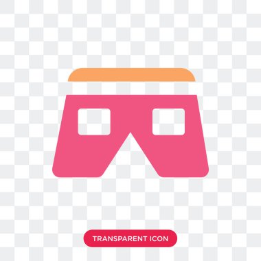 Saydam arka plan üzerinde şort lo izole şort vektör simgesi