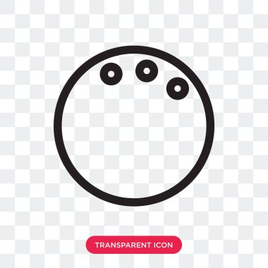 top vektör simgesi üzerinde şeffaf arka plan izole Bovling, yay