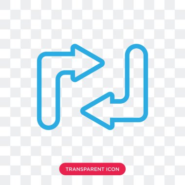 Saydam arka plan üzerinde bilgisayardan izole transfer vektör simgesi