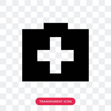 saydam arka plan üzerinde tıbbi izole tıp vektör simgesi 