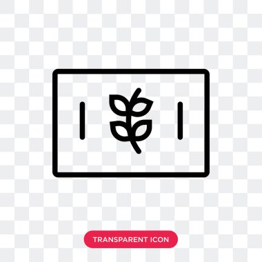 Saydam arka plan üzerinde buğday logo izole buğday vektör simgesi