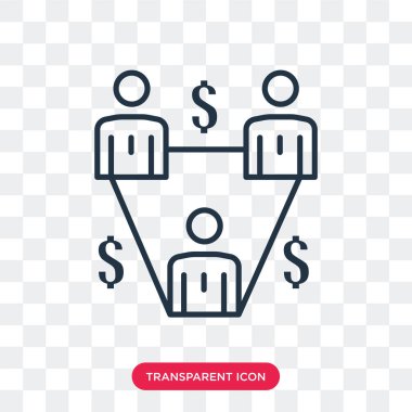 Saydam arka plan üzerinde hiyerarşik yapısı logo tasarımı izole hiyerarşik yapısı vektör simgesi