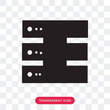 Saydam arka plan üzerinde Databas izole veritabanı vektör simgesi