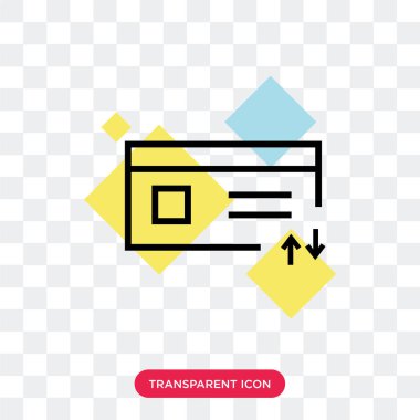 Saydam arka plan üzerinde kart logosu d izole kart vektör simgesi