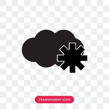 Saydam arka plan üzerinde Cloude lo izole Cloude vektör simgesi