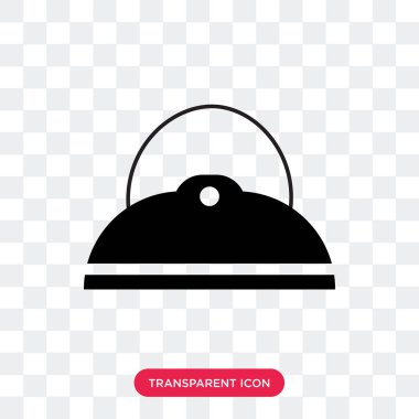 Kese torba tokası vektör simgesi üzerinde şeffaf backgr izole