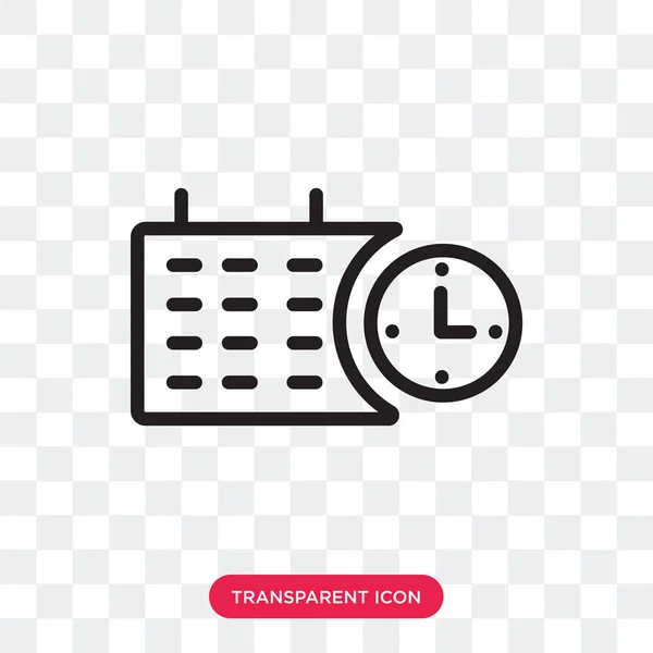 Vector kalenderpictogram geïsoleerd op transparante achtergrond, Calenda — Stockvector