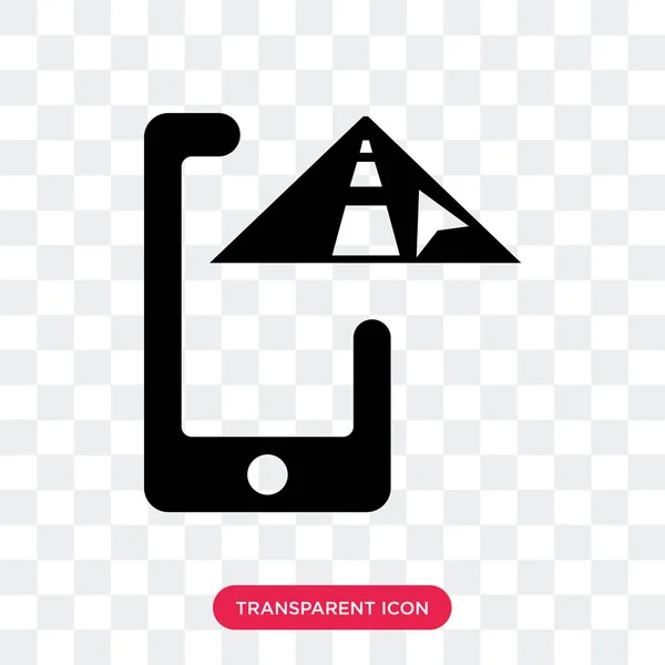 Gps vector icon isolated on transparent background, Gps logo des — Stock Vector