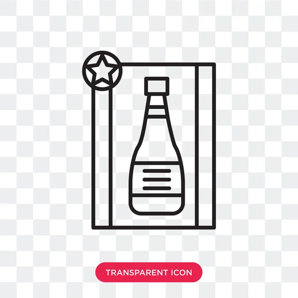 Векторная иконка шампанского на прозрачном фоне, дизайн логотипа шампанского — стоковый вектор