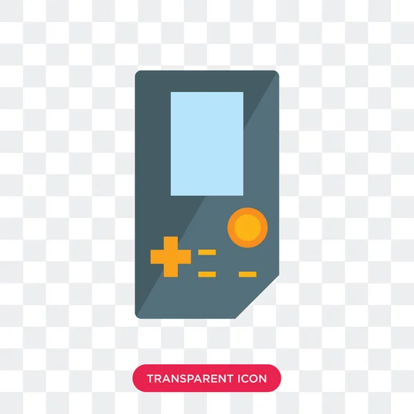 Icône vectorielle Gameboy isolée sur fond transparent, Gameboy — Image vectorielle