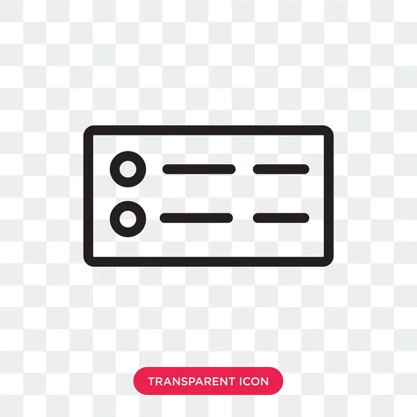 Vector menupictogram geïsoleerd op transparante achtergrond, menu logo d — Stockvector