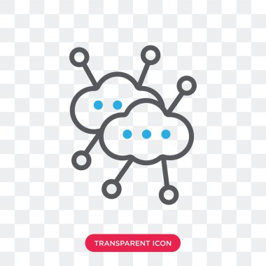 Saydam arka plan üzerinde ağ izole ağ vektör simgesi 