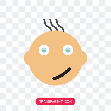 Saydam arka plan üzerinde mutlu izole mutlu gülümseme vektör simgesi