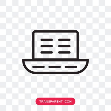 Saydam arka plan üzerinde sütun lo izole sütun vektör simgesi