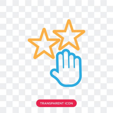 Saydam arka plan üzerinde izole vektör simge değerlendirme lo değerlendirme