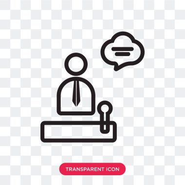 Saydam arka plan üzerinde hoparlör izole hoparlör vektör simgesi 