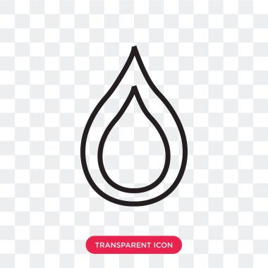 saydam arka plan üzerinde su logo izole su vektör simgesi