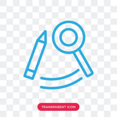 Saydam arka plan üzerinde arama lo izole arama vektör simgesi