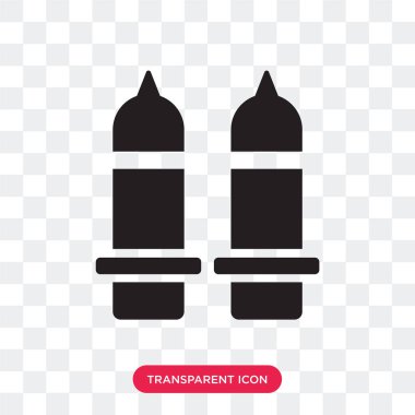 Saydam arka plan üzerinde bomba logo izole bomba vektör simgesi