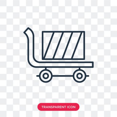 Saydam arka plan üzerinde lojistik logo tasarımı izole lojistik vektör simgesi