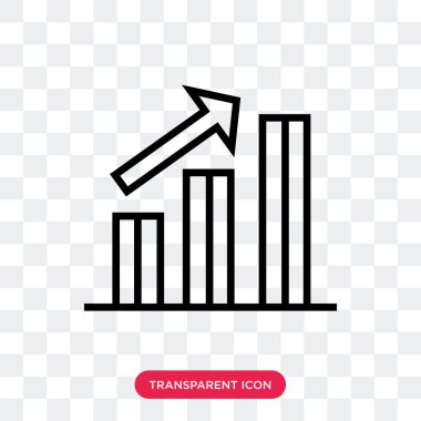 Saydam arka plan üzerinde grafik izole grafik vektör simgesi 