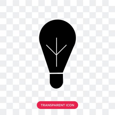 Saydam arka plan üzerinde fikir logosu d izole fikir vektör simgesi