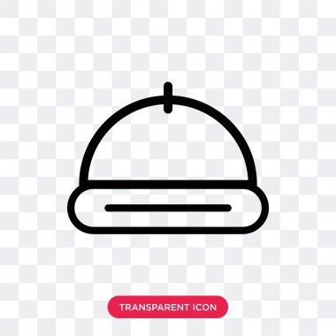 Saydam arka plan üzerinde tepsi logosu d izole tepsi vektör simgesi