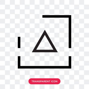 Yukarı ok vektör simgesi arro kadar şeffaf arka plan üzerinde izole