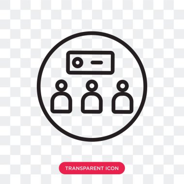 Saydam arka plan üzerinde ön izole sunu vektör simgesi