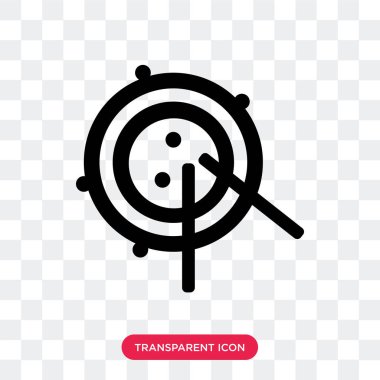 Saydam arka plan üzerinde Ra izole vektör simgesi çalışan radar