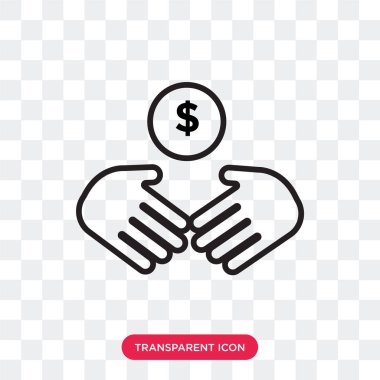 Saydam arka plan üzerinde anlaşma logosu d izole vektör simge anlaşma