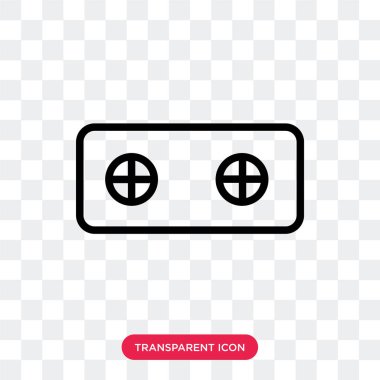 Soba vektör simgesi üzerinde şeffaf arka plan izole, logo soba