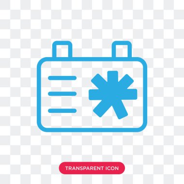 Saydam arka plan üzerinde Clipbo izole Pano vektör simgesi