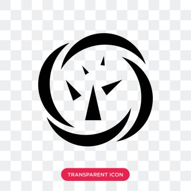 Saydam arka plan üzerinde Ro izole yol Daralt vektör simgesi