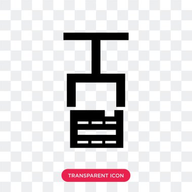 Saydam arka plan üzerinde paket izole paket vektör simgesi 