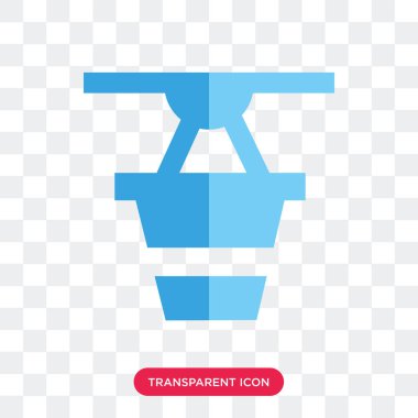 Saydam arka plan üzerinde Pot logo des izole pot vektör simgesi