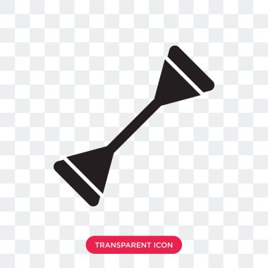 Saydam arka plan üzerinde C izole göğüs genişletici vektör simgesi