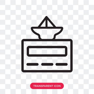 Saydam arka plan üzerinde emek izole laboratuvar vektör simgesi