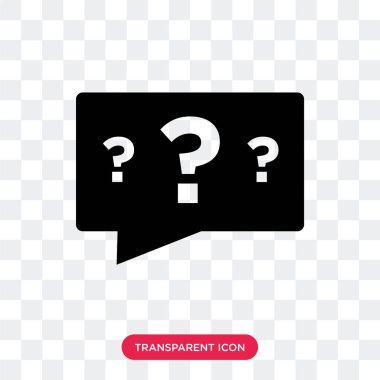 Saydam arka plan üzerinde BM izole bilinmeyen konu vektör simgesi